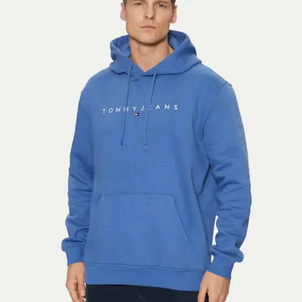 Tommy Hilfiger - Ανδρικό Φούτερ με Κουκούλα και Τσέπες DM0DM20746-C6E Μπλε