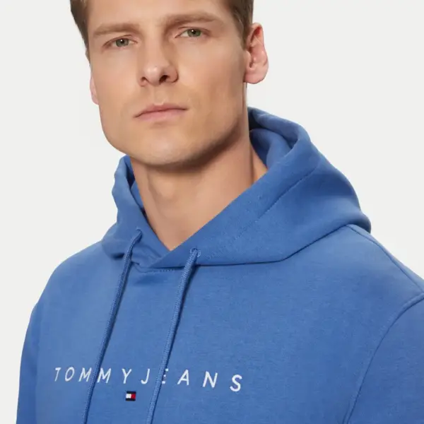 Tommy Hilfiger - Ανδρικό Φούτερ με Κουκούλα και Τσέπες DM0DM20746-C6E Μπλε