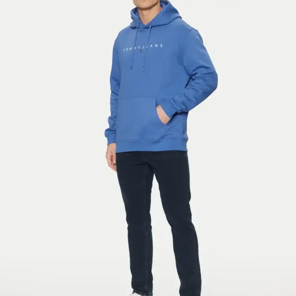 Tommy Hilfiger - Ανδρικό Φούτερ με Κουκούλα και Τσέπες DM0DM20746-C6E Μπλε