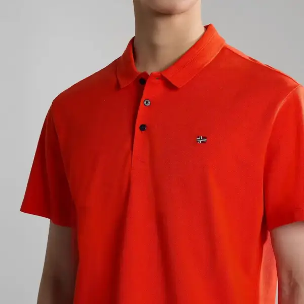 Napapijri - Ανδρικό T-shirt Polo Ealis SS Regular Fit NP0A4H8B-R05 Κόκκινο NP0A4H8BR05