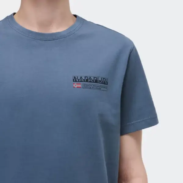 Napapijri - Ανδρικό T-shirt Kasba Regular Fit NP0A4HQQ-G1Y Μπλε Ραφ NP0A4HQQG1Y