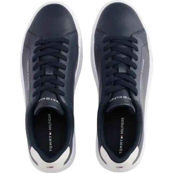 Tommy Hilfiger - Ανδρικά Sneakers Th Court Lth Detail Ess FM0FM05367-DW5 Μπλε Ναυτικό FM0FM05367-DW5