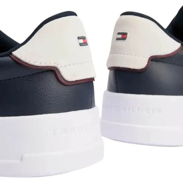 Tommy Hilfiger - Ανδρικά Sneakers Th Court Lth Detail Ess FM0FM05367-DW5 Μπλε Ναυτικό FM0FM05367-DW5