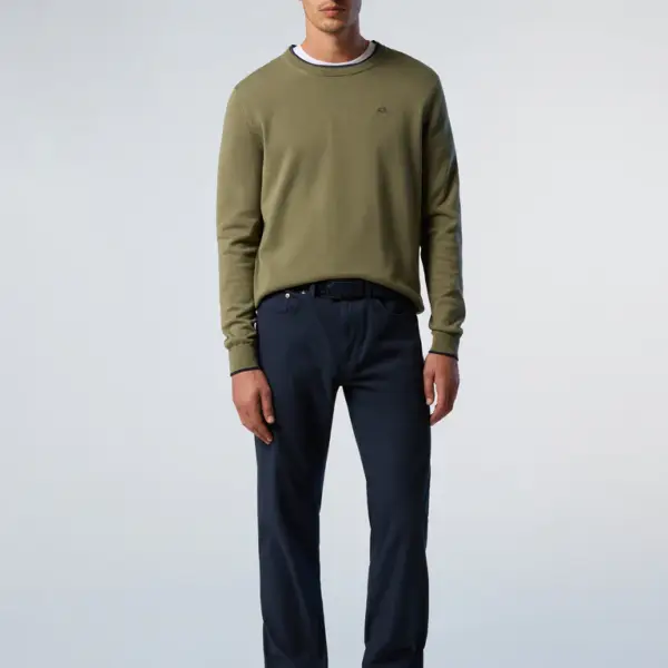 North Sails - Ανδρικό Παντελόνι Stretch dobby 5-pocket pants 673121-000-0802 Μπλε 673121-000-0802