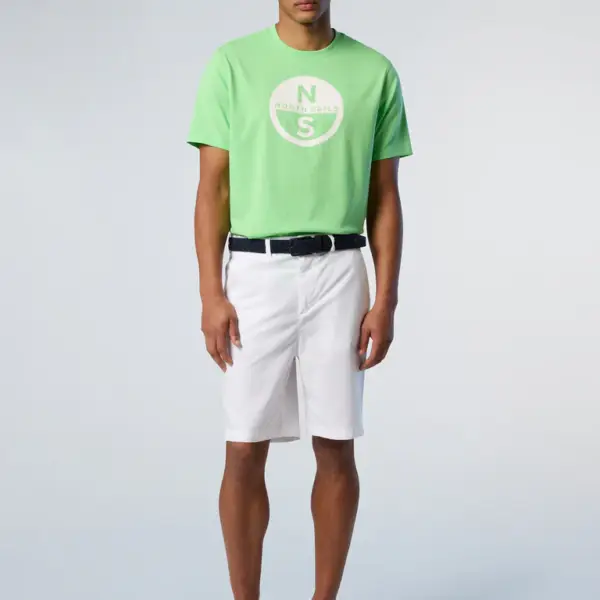 North Sails - Ανδρική Βερμούδα Freedom chino shorts 673146-000-0101 Λευκό 673146-000-0101