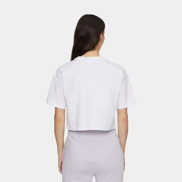 Fila - Γυναικείο Αθλητικό T-shirt Locri loose Cropped tee FAW1056-10001 Λευκό FAW1056-10001
