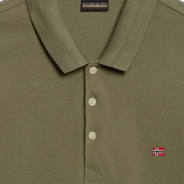 Napapijri - Ανδρικό T-shirt Polo Ealis SS Regular Fit NP0A4H8B-GAE Πράσινο NP0A4H8BGAE