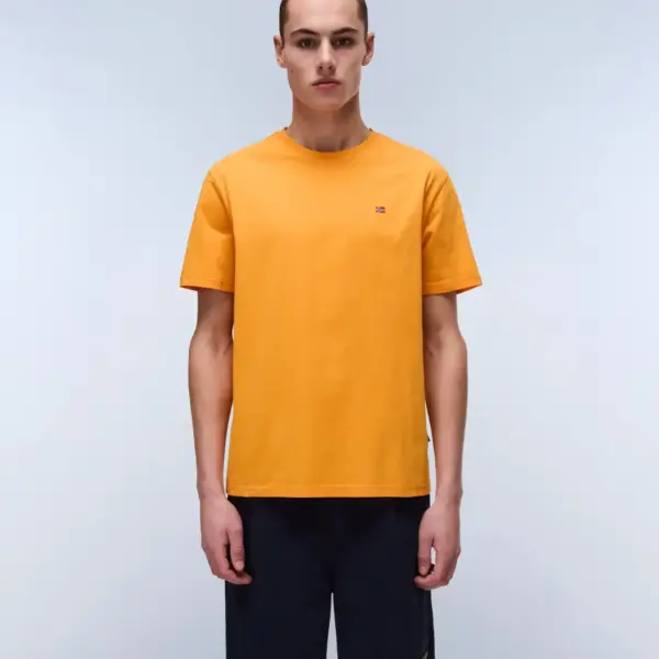 Napapijri - Ανδρικό T-shirt Salis Ss Sum Regular Fit NP0A4H8D-A70 Πορτοκαλί
