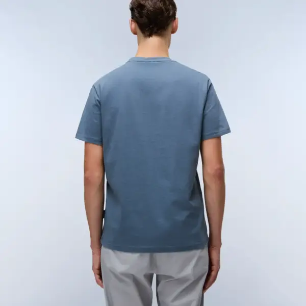 Napapijri - Ανδρικό T-shirt Salis Ss Sum Regular Fit NP0A4H8D-G1Y Μπλε Ραφ NP0A4H8DG1Y