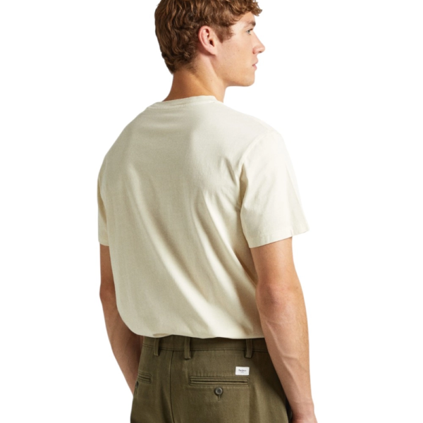 Pepe Jeans - Ανδρικό T-shirt Jacko Regular Fit PM508664-803 Μπεζ PM508664-803