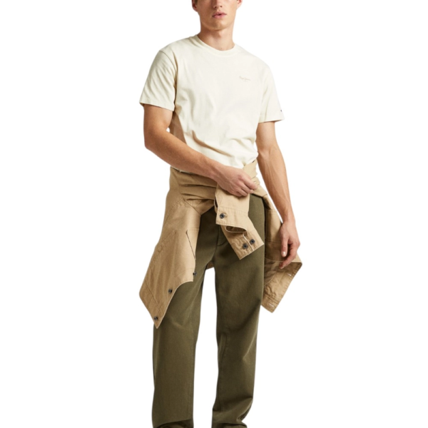 Pepe Jeans - Ανδρικό T-shirt Jacko Regular Fit PM508664-803 Μπεζ PM508664-803