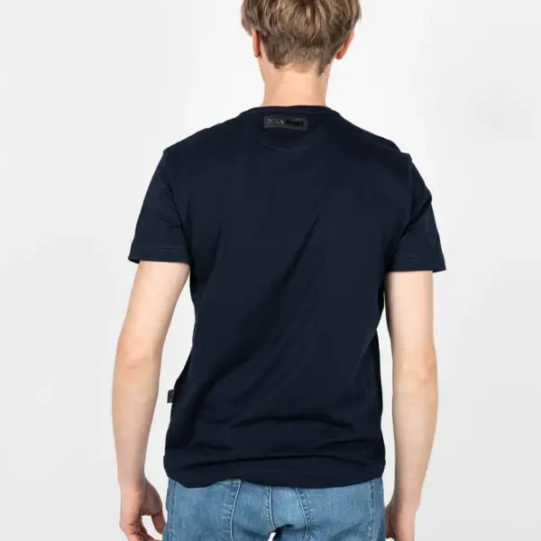 Plein Sport - Ανδρικό T-Shirt Short Sleeve TIPS106-85 Μπλε Ναυτικό TIPS106-85