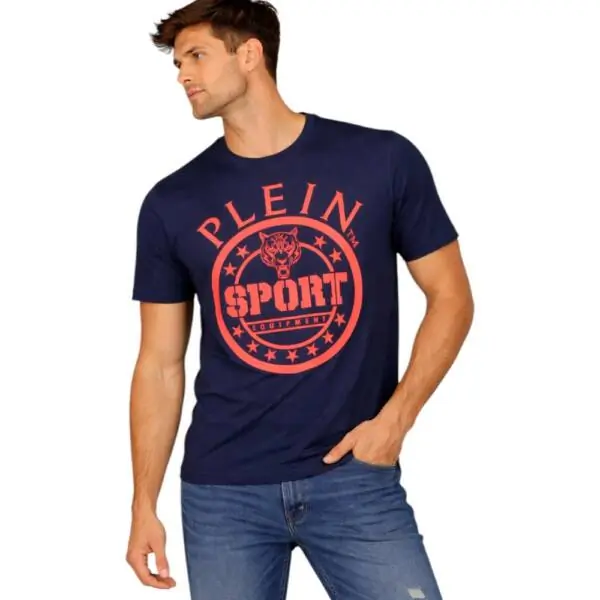 Plein Sport - Ανδρικό T-Shirt Short Sleeve TIPS128-85 Μπλε Ναυτικό