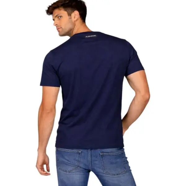 Plein Sport - Ανδρικό T-Shirt Short Sleeve TIPS128-85 Μπλε Ναυτικό TIPS128-85