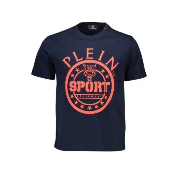 Plein Sport - Ανδρικό T-Shirt Short Sleeve TIPS128-85 Μπλε Ναυτικό TIPS128-85