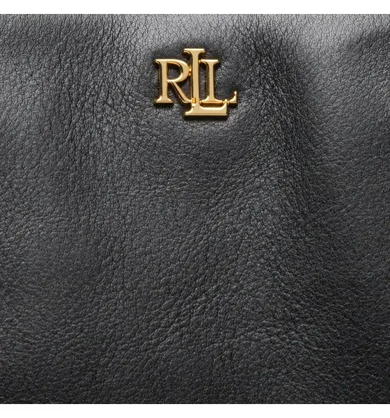 Ralph Lauren - Γυναικεία Δερμάτινη Τσάντα Marcy 431876725004 Μαύρο