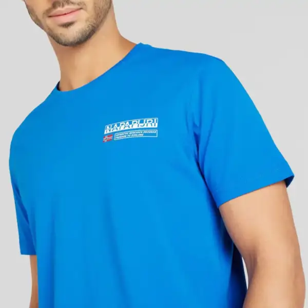 Napapijri - Ανδρικό T-shirt Kasba Regular Fit NP0A4HQQ-B2L Μπλε NP0A4HQQB2L