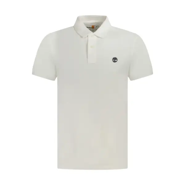 Timberland - Ανδρικό T-shirt Polo με Λογότυπο TB0A6VDP-100 Λευκό