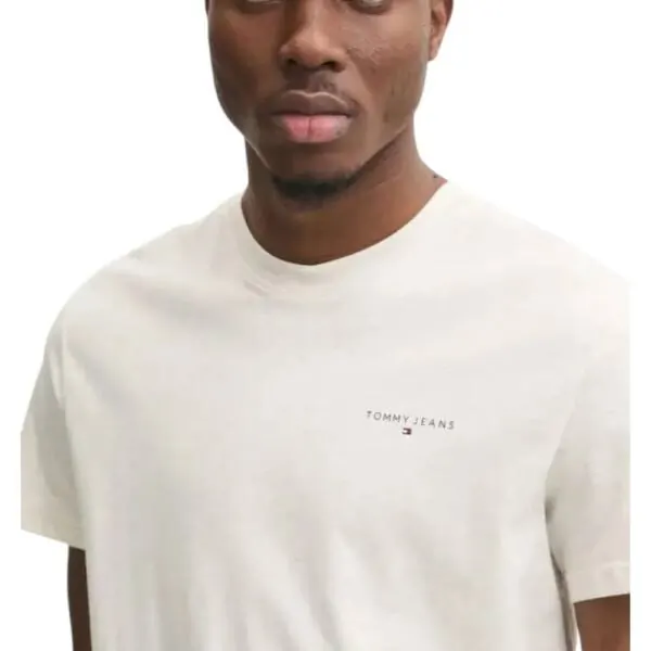 Tommy Hilfiger - Ανδρικό T-shirt Tjm Slim Linear Chest Ss Tee Ext DM0DM21188-AE3 Μπεζ