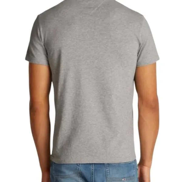 Tommy Hilfiger - Ανδρικό T-shirt Tjm Slim Linear Chest Ss Tee Ext DM0DM21188-P6N Γκρι DM0DM21188-P6N