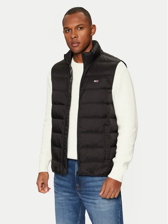 Tommy Hilfiger - Ανδρικό Αμάνικο Μπουφάν Tjm Lt Down Vest Ext DM0DM20663-BDS Μαύρο