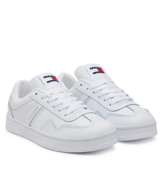 Tommy Hilfiger - Γυναικεία Δερμάτινα Sneakers The Greenwich EN0EN02794-YBS Λευκό