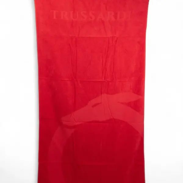 Trussardi Jeans - Πετσέτα Θαλάσσης Βαμβακερή σε Κόκκινο Χρώμα (88x170εκ.) TRU2MTW01-11RED TRU2MTW01-11RED