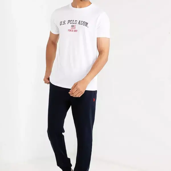 U.S. Polo Assn. - Ανδρικό T-shirt Mick Regular Fit 61504-49351-101 Λευκό 61504-49351-101