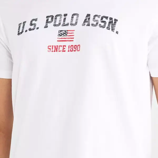 U.S. Polo Assn. - Ανδρικό T-shirt Mick Regular Fit 61504-49351-101 Λευκό 61504-49351-101
