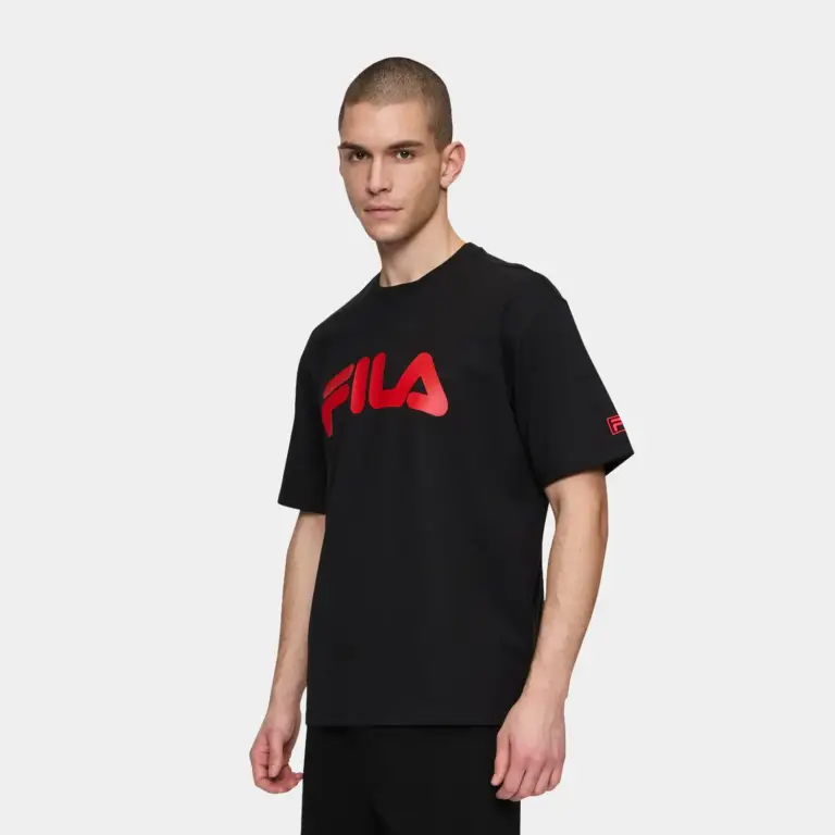 Fila - Ανδρικό T-shirt Lasson Loose Fit Tee FAM0873-83075 Μαύρο