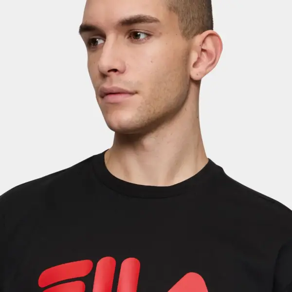 Fila - Ανδρικό T-shirt Lasson Loose Fit Tee FAM0873-83075 Μαύρο FAM0873-83075