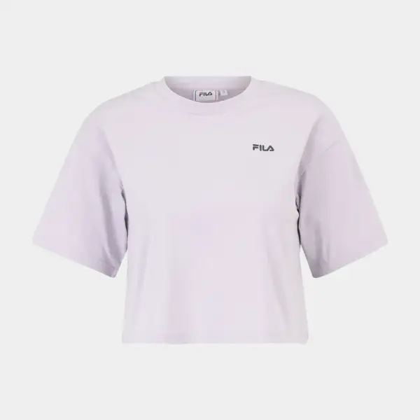 Fila - Γυναικείο Αθλητικό T-shirt Locri loose Cropped tee FAW1056-40119 Λεβάντα FAW1056-40119