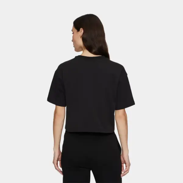 Fila - Γυναικείο Αθλητικό T-shirt Locri loose Cropped tee FAW1056-80010 Μαύρο FAW1056-80010
