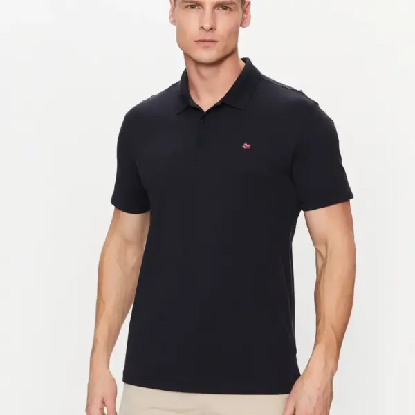 Napapijri - Ανδρικό T-shirt Polo Ealis SS Regular Fit NP0A4H8B-176 Μπλε Σκούρο