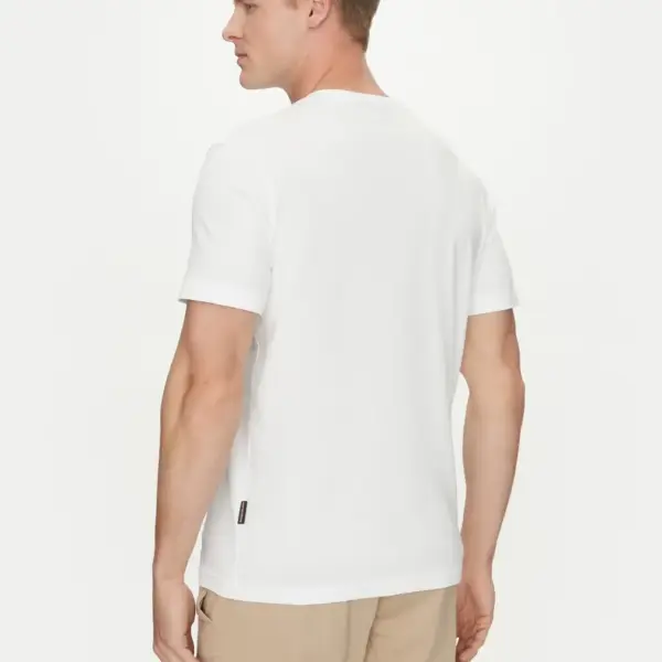 Napapijri - Ανδρικό T-shirt Kasba Regular Fit NP0A4HQQ-002 Λευκό NP0A4HQQ002