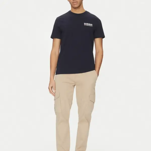 Napapijri - Ανδρικό T-shirt Kasba Regular Fit NP0A4HQQ-176 Μπλε Σκούρο NP0A4HQQ176