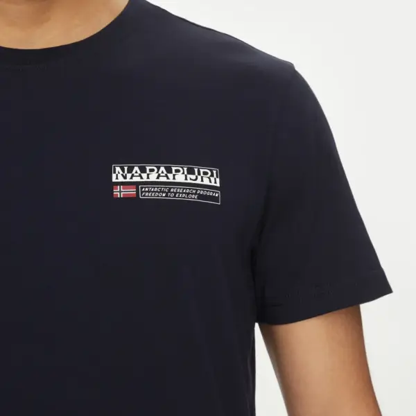 Napapijri - Ανδρικό T-shirt Kasba Regular Fit NP0A4HQQ-176 Μπλε Σκούρο NP0A4HQQ176