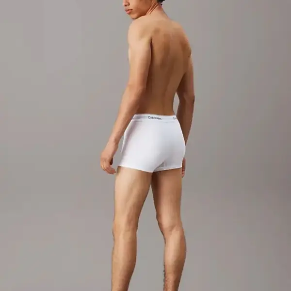 Calvin Klein - Ανδρικά Μποξεράκια 3Pack Icon Cotton Stretch LV00NB4392-100 Λευκό LV00NB4392-100