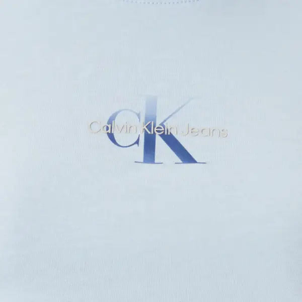 Calvin Klein - Γυναικείο T-Shirt Gradient Monologo slim Fit J20J225252-CUI Γαλάζιο J20J225252-CUI