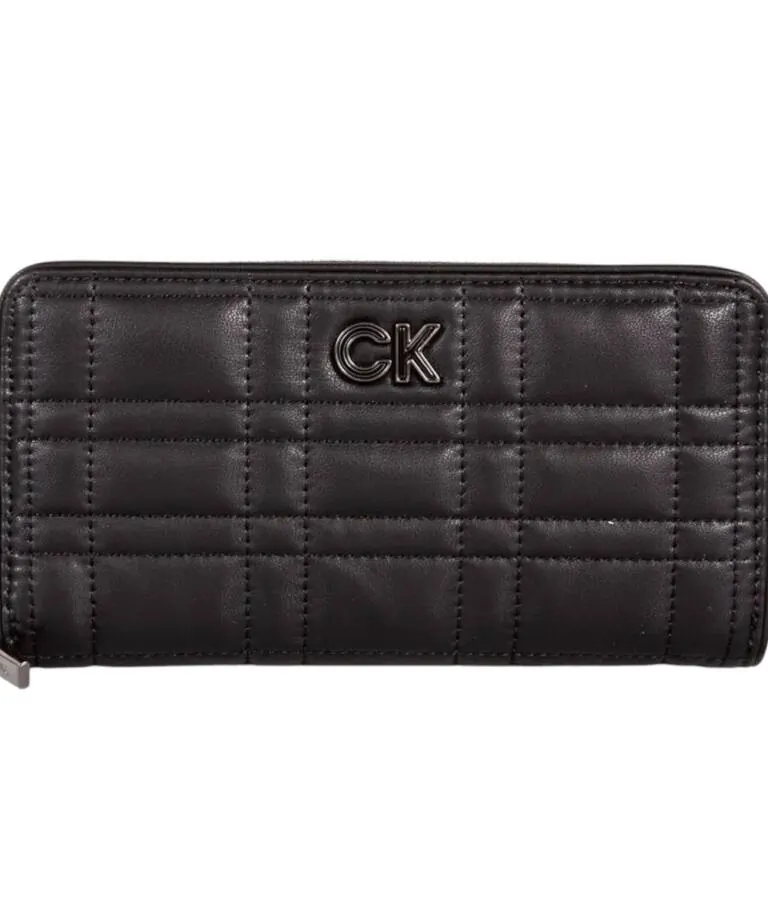 Calvin Klein - Γυναικείο Πορτοφόλι Ck Re-Lock Quilt Z_ A Wallet Lg K60K609912-BAX Μαύρο
