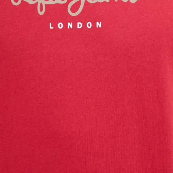 Pepe Jeans - Ανδρικό T-shirt Eggo Regular Fit PM508208-285 Κόκκινο PM508208-285