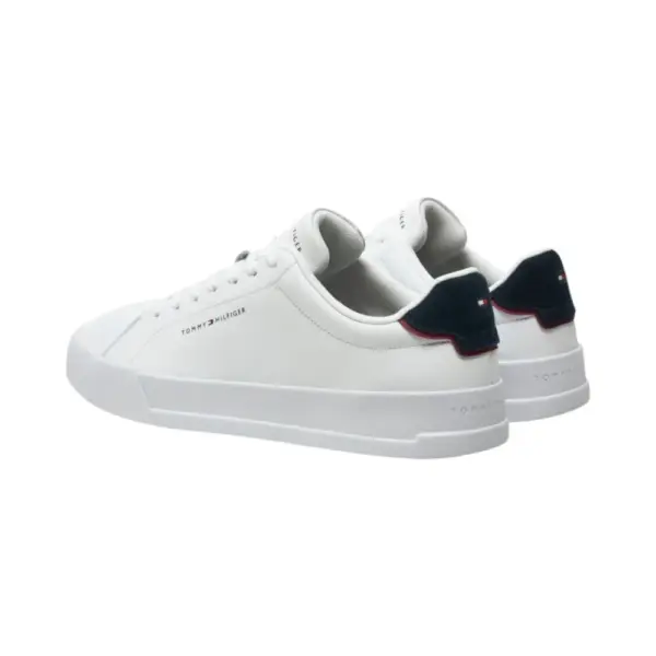 Tommy Hilfiger - Ανδρικά Sneakers Th Court Lth Detail Ess FM0FM05367-0LD Λευκό FM0FM05367-0LD