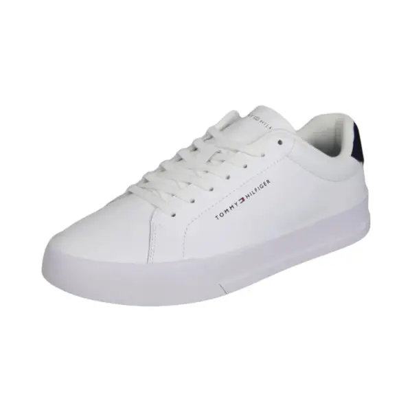 Tommy Hilfiger - Ανδρικά Sneakers Th Court Lth Detail Ess FM0FM05367-0LD Λευκό FM0FM05367-0LD