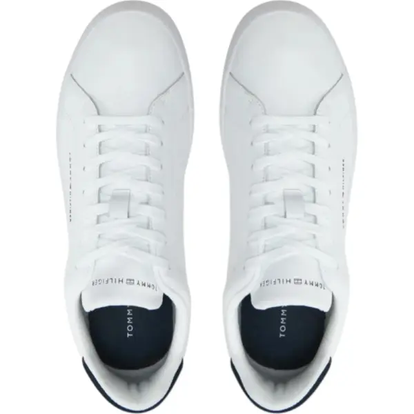 Tommy Hilfiger - Ανδρικά Sneakers Th Court Lth Detail Ess FM0FM05367-0LD Λευκό FM0FM05367-0LD