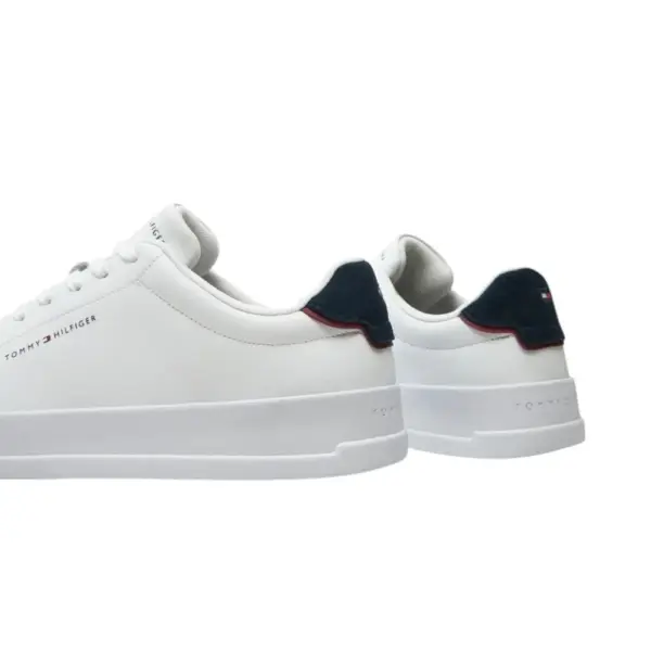 Tommy Hilfiger - Ανδρικά Sneakers Th Court Lth Detail Ess FM0FM05367-0LD Λευκό FM0FM05367-0LD