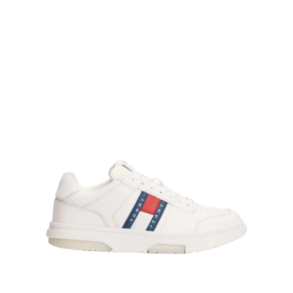 Tommy Hilfiger - Γυναικεία Sneakers Brooklyn Leather Trainers EN0EN02783-YBL Λευκό