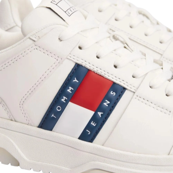 Tommy Hilfiger - Γυναικεία Sneakers Brooklyn Leather Trainers EN0EN02783-YBL Λευκό EN0EN02783-YBL