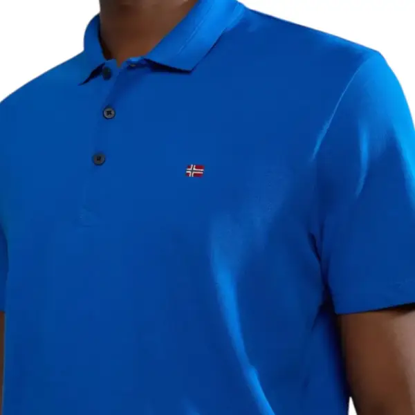 Napapijri - Ανδρικό T-shirt Polo Ealis SS Regular Fit NP0A4H8B-B2L Μπλε NP0A4H8BB2L