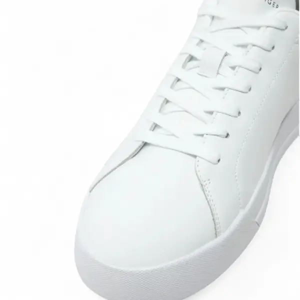 Tommy Hilfiger - Ανδρικά Sneakers Th Court Lth Detail Ess FM0FM05367-0LC Λευκό FM0FM05367-0LC