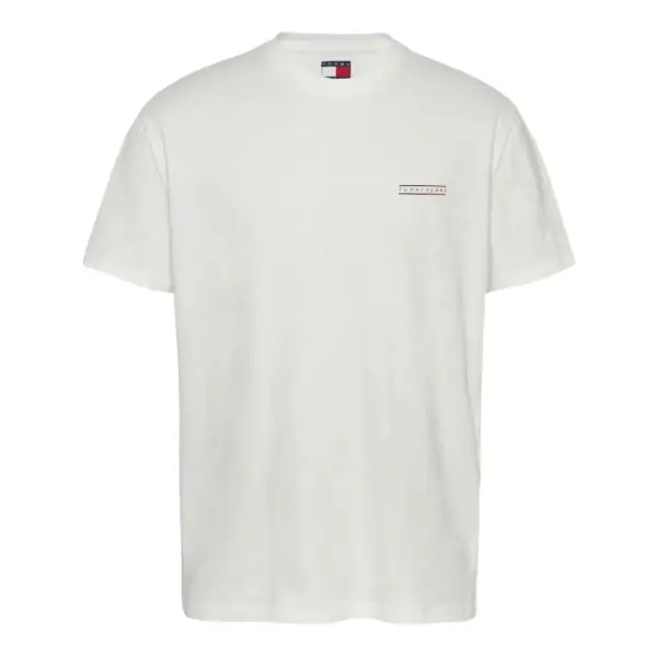 Tommy Hilfiger - Ανδρικό T-shirt b Reg Graphic Slub Ext Regular Fit DM0DM21303-YBL Εκρού DM0DM21303-YBL